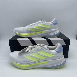 Adidas Supernova Ease Running Shoes‎ Men's size 9.5 White Silver Yellow Athletic